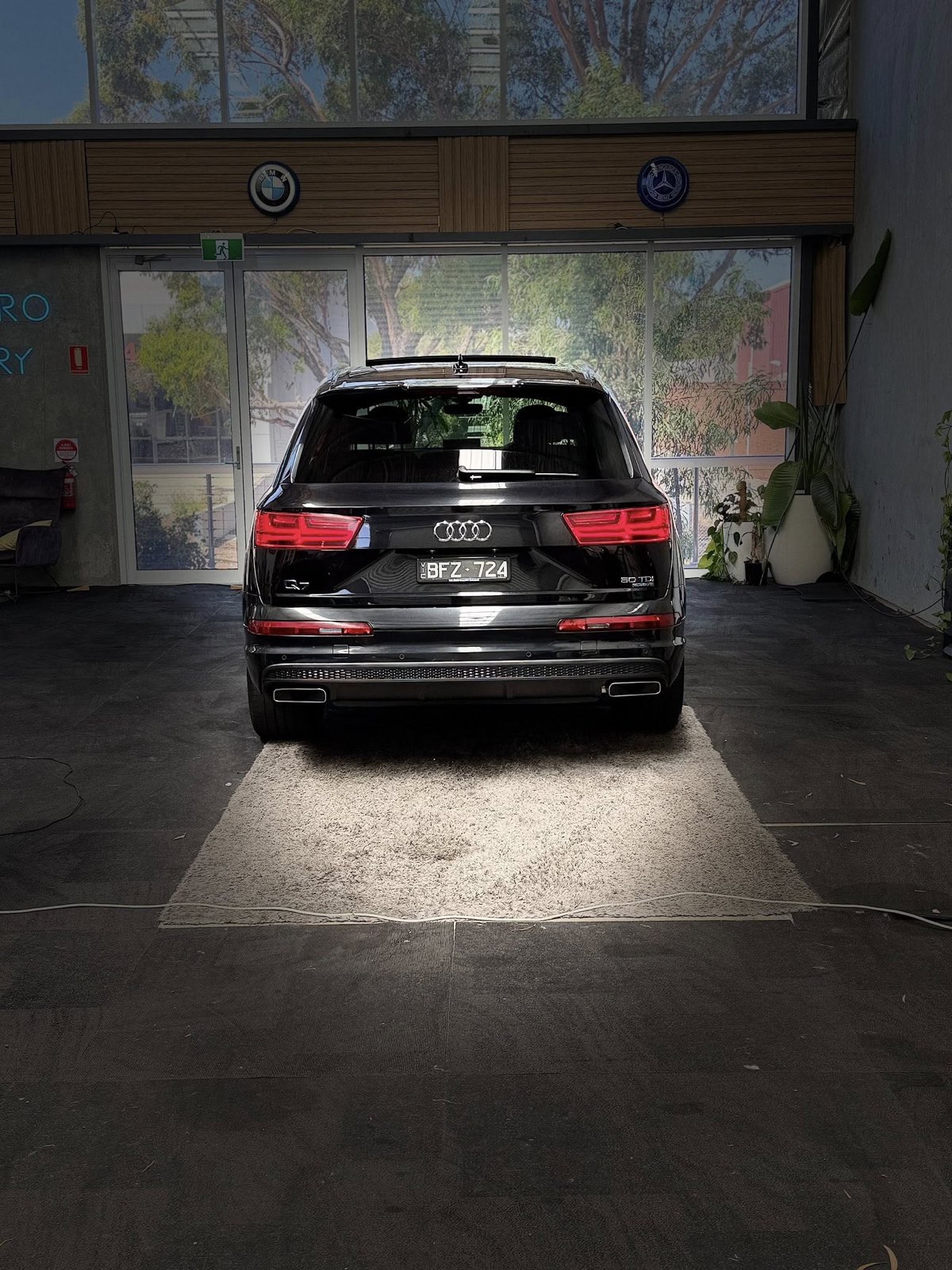 Audi Q7 in the showroom at The Euro Gallery, Newtown Geelong — hand-picked European, by appointment