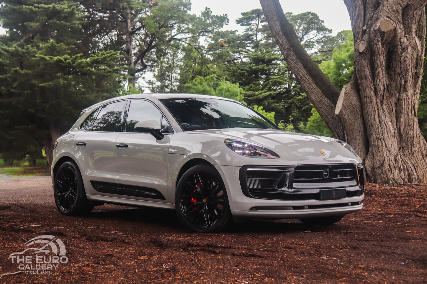 Porsche Macan in white at The Euro Gallery, Newtown Geelong — by appointment