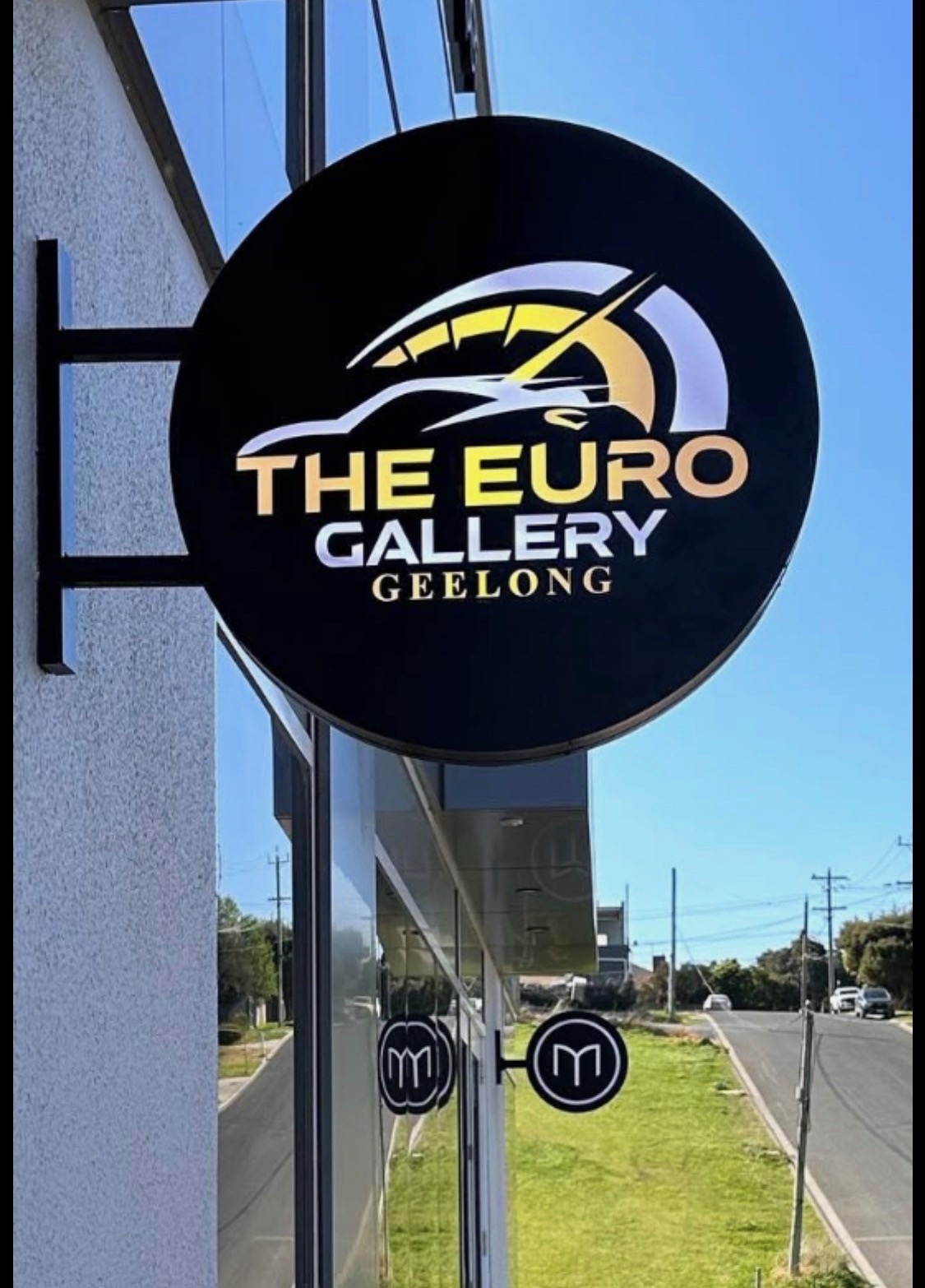 THE EURO GALLERY GEELONG exterior signage at the Newtown showroom